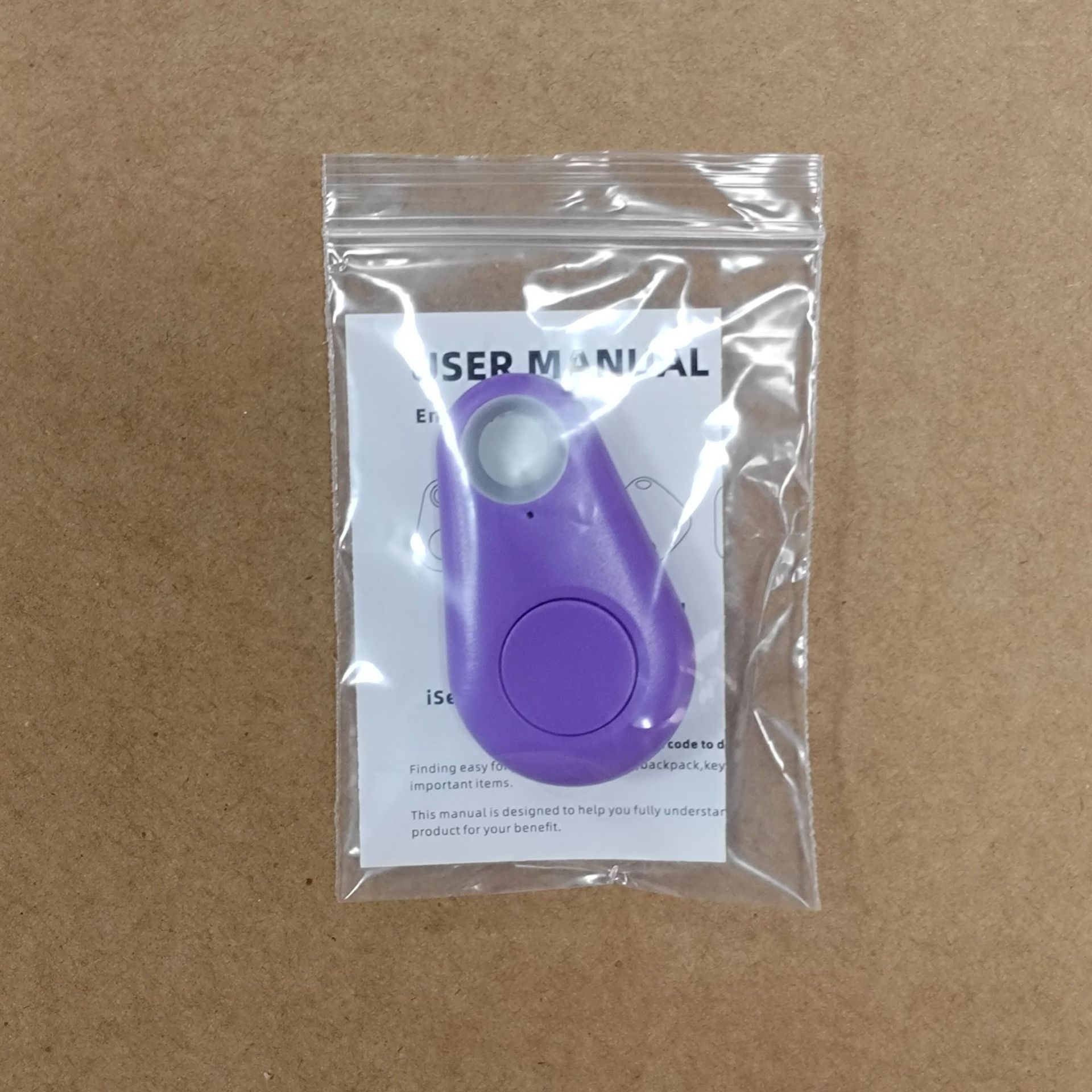 Localizador Bluetooth bidireccional con certificación internacional para llaves, billeteras, mascotas y objetos de valor, con recordatorio de gota de agua y función antipérdida, disponible en fábrica.