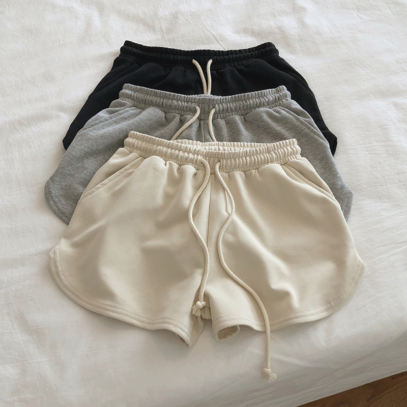 Quality push! Summer new elastic waist terry cotton slimming home casual sports shorts running hot pants for women Quality push! Summer new elastic waist terry cotton slimming home casual sports shorts running hot pants for women