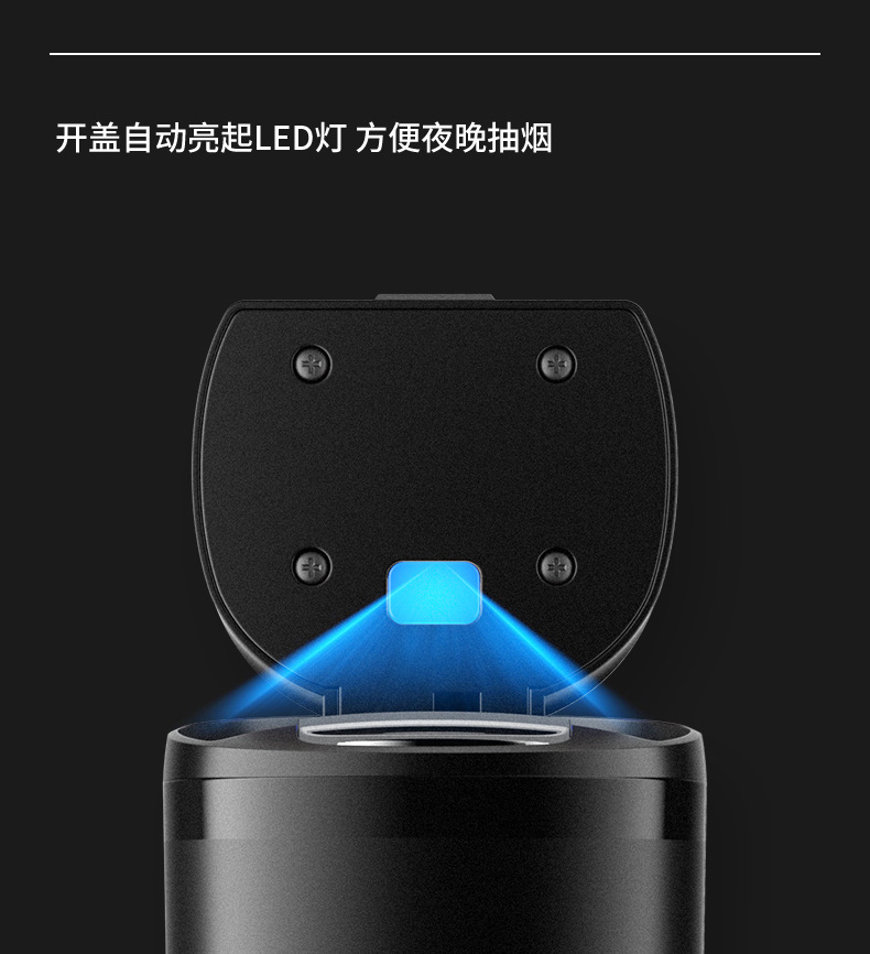 Suitable for car ashtray metal fashion with lid car anti-combustion dust insulation decoration artifact men's and women's car ashtray