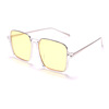 Fashionable trend sunglasses, square glasses solar-powered, 2022 collection, Korean style