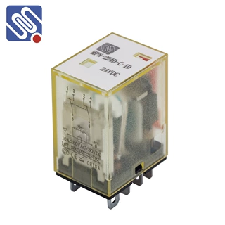 美硕MPN2组触点15A24VDC插座式安装带二级管继高电流继电器大功率