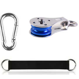 全金属滑轮小滑轮定滑轮健身支架铝轮康复训练轮 亚马逊