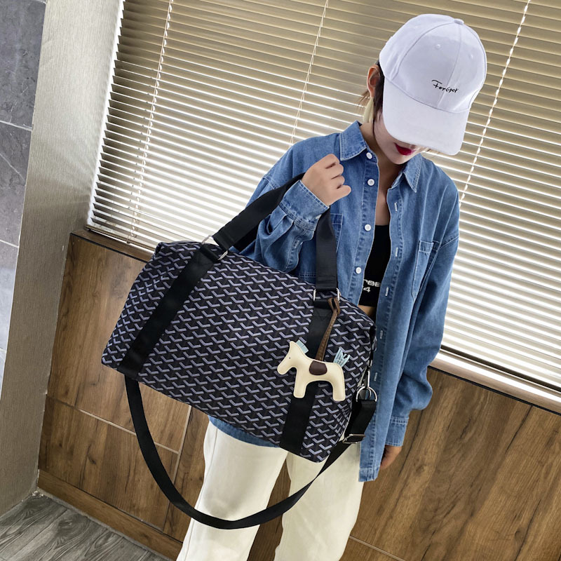 Bolsa de transporte de tela Oxford a prueba de agua, bolsa de viaje corto portátil de gran capacidad, bolsa de ocio deportiva para hombres.