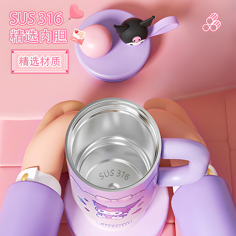 三丽鸥正版授权HelloKitty凯蒂猫系列保温冰霸杯可爱少女心大容量|undefined