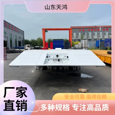 Low Flatbed Semi-Trailer Trailer Engineering – Ağır yük qoşquları