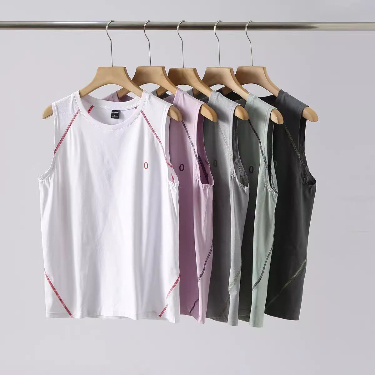 Mountain-style functional design! Quick-drying and ultra-breathable! Summer unisex outdoor sports basketball solid color sleeveless tank top