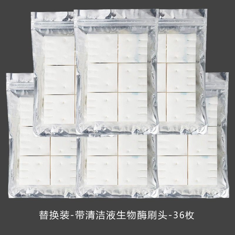 Disposable toilet, brush, changeable set
