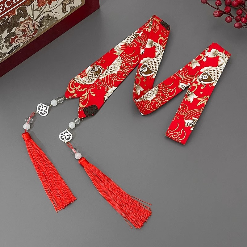 Niñas con falda de caballo 2024 nuevo estilo antiguo accesorios de ropa Han estilo chino nuevo tocado de estilo chino flotante correa de pelo para niños