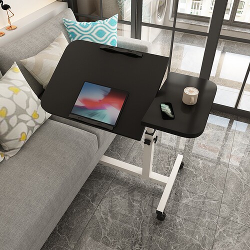 Simple Notebook Standing Office Computer Desk Bed Computer Desk Floor-standing Mobile Lift Bedside Table Wholesale