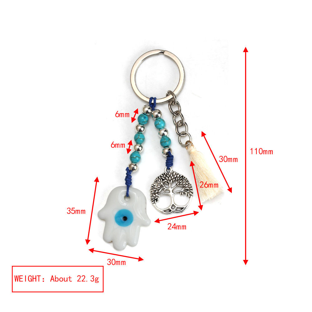 27g Weight Bag Pendant, Keychain Classification 1 Piece Quantity Casual, Daily Occasion Glass Material Devil's Eye Pattern Unisex Gender Retro Style Retro Devil's Eye Glass Unisex Bag Pendant Keychain 14