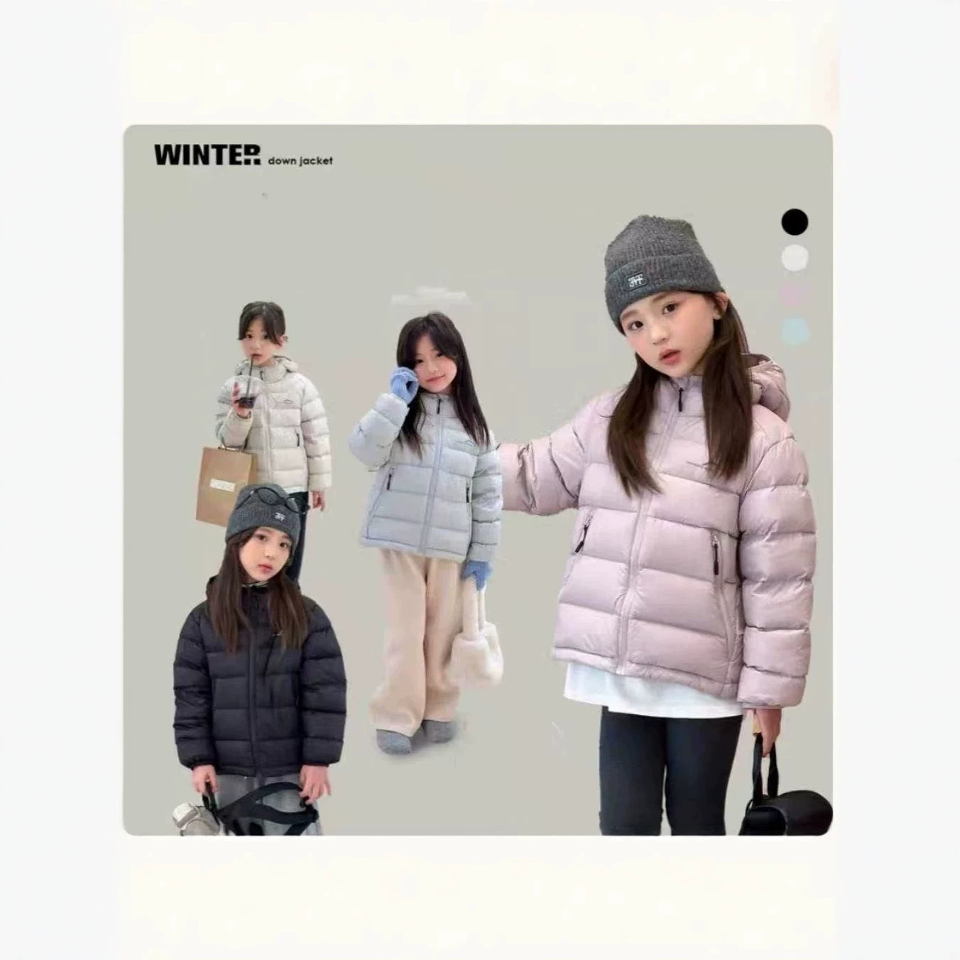女童羽绒棉服2026冬装新款儿童轻薄羽绒棉服外套中大女孩韩系洋气