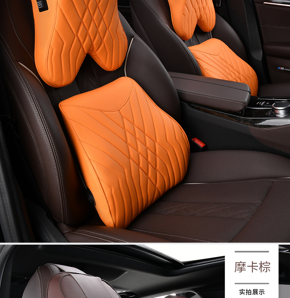 Car Massage Headrest Neck Pillow Lumbar Pillow Car Pillow Lumbar Pillow Cushion Lumbar Cushion Memory Foam Lumbar Pillow