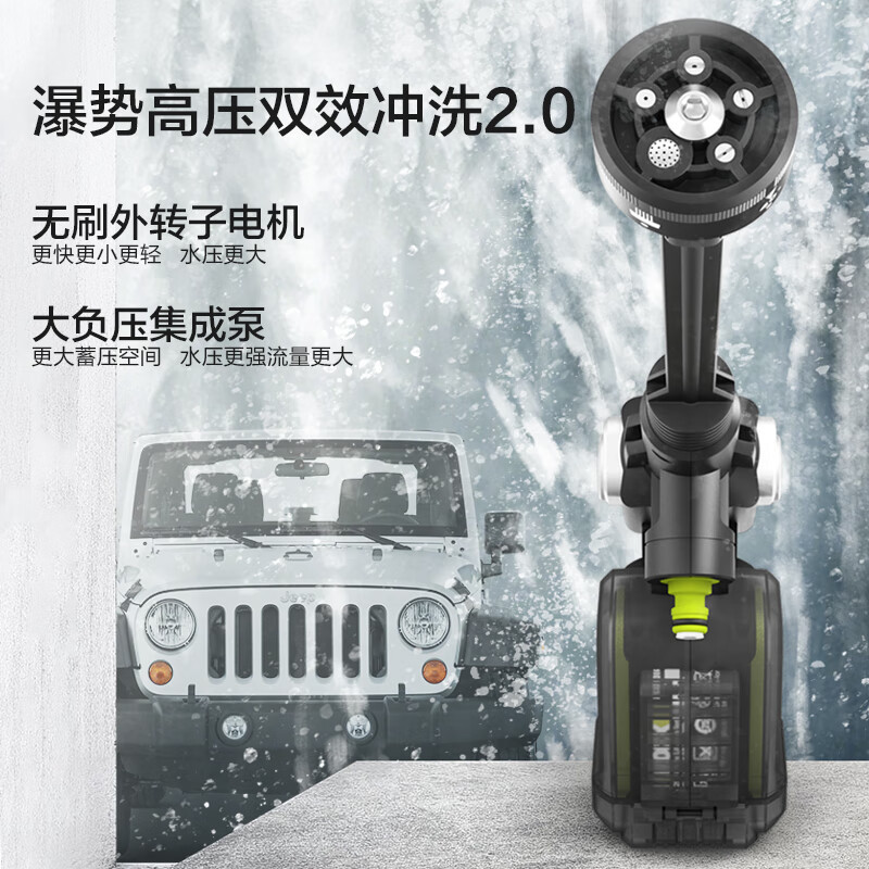 WIX 20V limpiadora eléctrica de litio sin escobillas WU633 (4.0 unidad eléctrica) pistola de agua inalámbrica de lavado de automóviles de alta presión