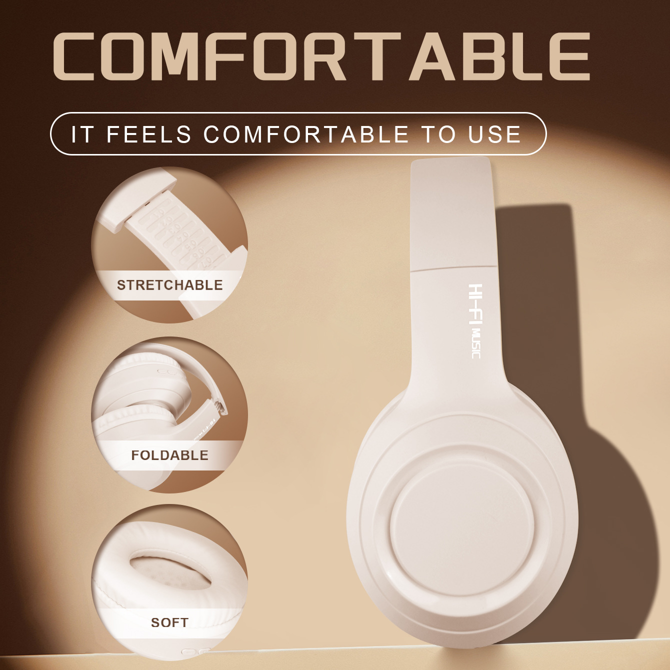 Hot Item DR58 Same Model M1 Wireless Bluetooth Over-Ear Headphones Deep Bass Stereo HiFi Universal For Mobile Phones_voghion.com