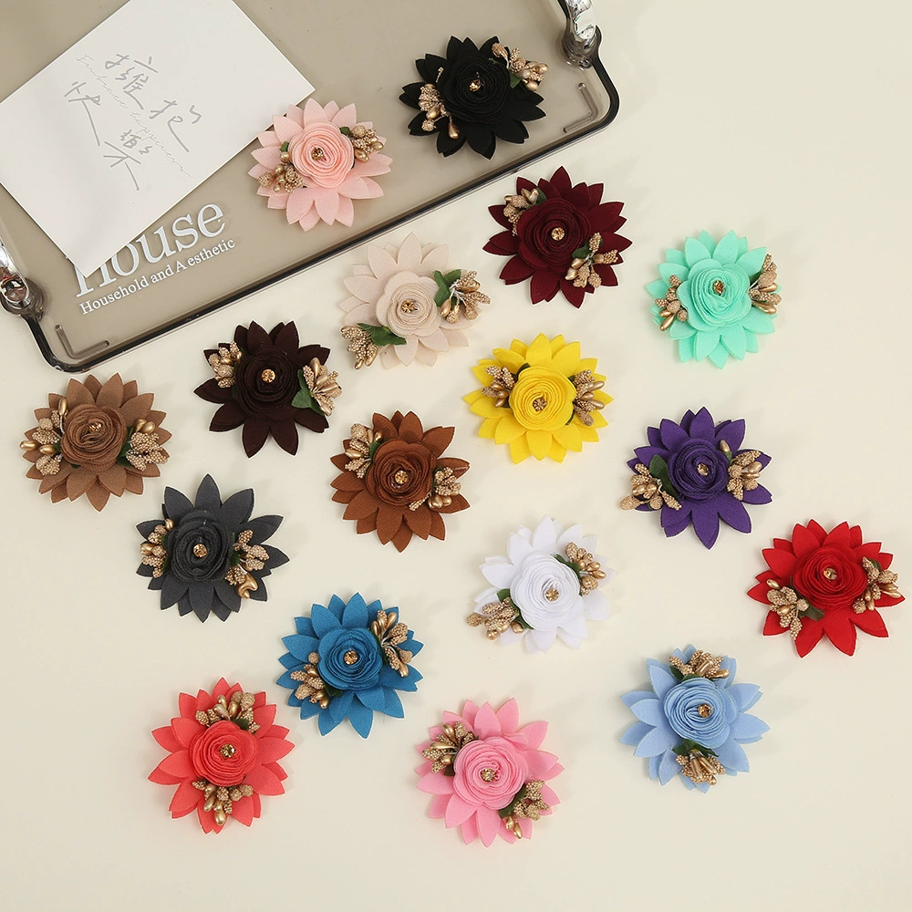 Свежий и милый имитационный цветок многослойный стерео diy ретро китайский свадебный головной убор Заколки для волос платье принцессы аксессуары для одежды