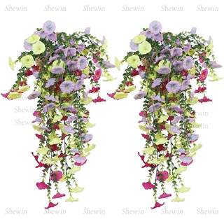 百款仿真花壁挂家居仿真绿植餐厅装修吊顶蕨类软装吊顶假花找工厂