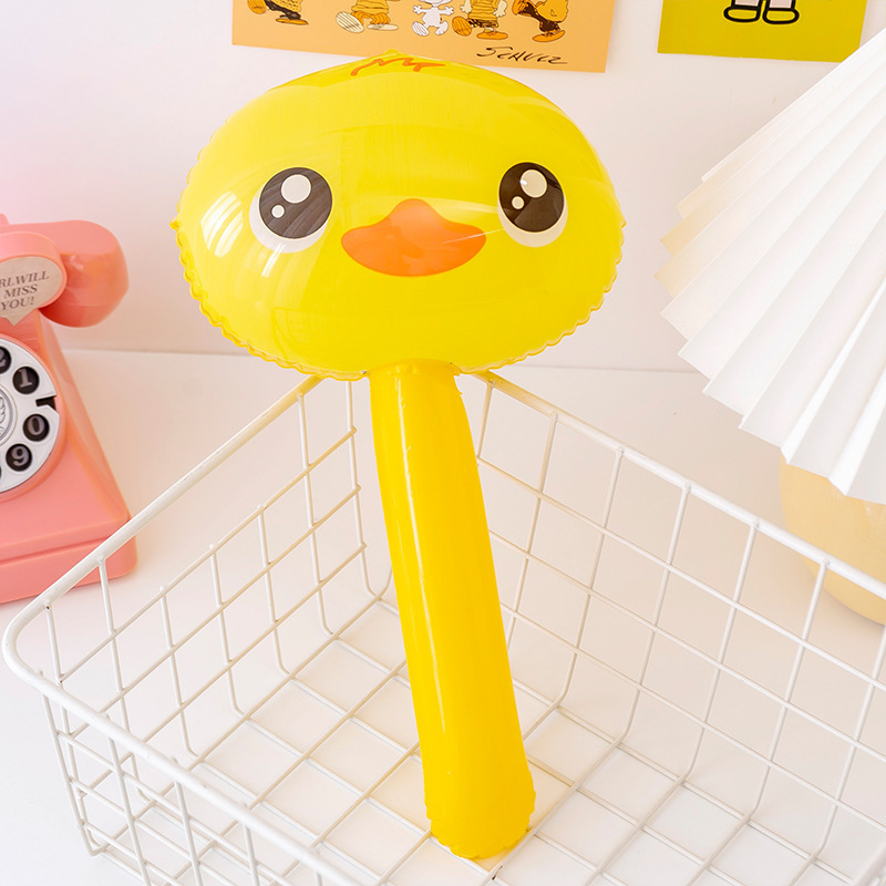 SKU-02-黄鸭-动物头铃铛锤