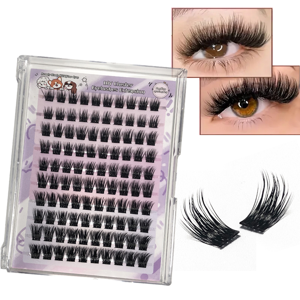 Comercio exterior pestañas colección densa 30D40D50D gran capacidad serie FD cabello gripe europea y americana un solo rango de cabello