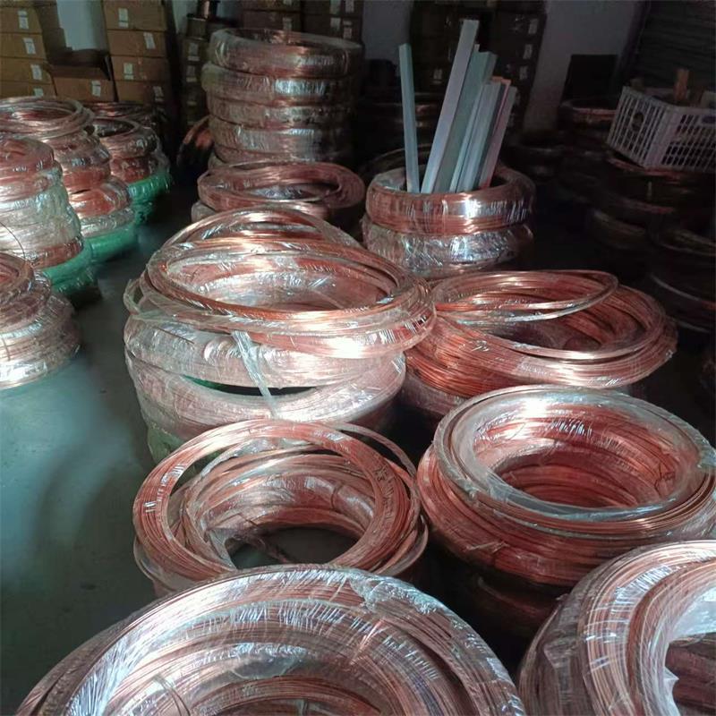 厂家直供T2紫铜丝红铜丝纯铜丝0.5 0.8 1 2 3 4 5导电铜丝铜线