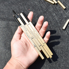 Small Gold Bar Eyebrow Pencil Small Gold Chopsticks Eyebrow Pencil Double-ended Triangular Ultra-fine Double-ended Eyebrow Pencil Lasts for a long time and is not easy to smudge