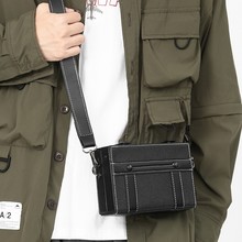 盒子包男士斜挎包高级感新款韩国时尚休闲定型包个性潮牌手机包