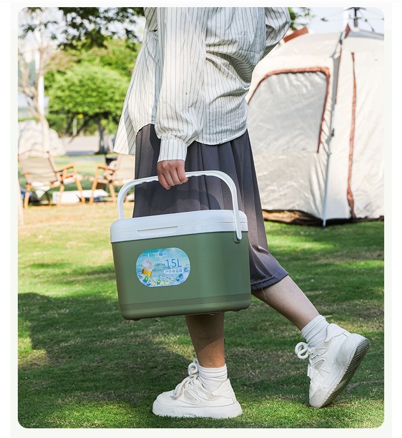 Insulated Box Cooler Camping Car Commercial Stall Outdoor Refrigerator Foam Box Fishing Box Ice Cube Insulated Ice Bucket