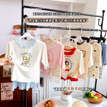 童装夏季莫代尔卡通空调服套装七分袖男女童家居服透气公主风睡衣