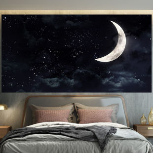Background Cloth Star Hanging Cloth Dormitory Bedroom Bedside Decorative Painting Wall Cloth Room Layout Background Wall Tapestry