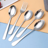 304 Stainless steel Salad Spoon originality Fork spoon Dual use one Instant noodles Cafeteria Fruit salad Fork spoon