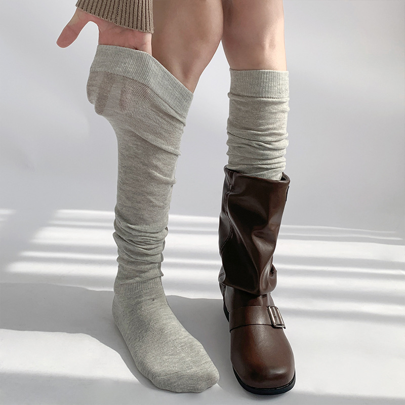 Summer Slouch Socks Thin Long Tube Gray Calf Socks Women's Boot Socks Slimming White Mid-Tube Socks Jk Over-The-Knee Socks Summer Slouch Socks Thin Long Tube Gray Calf Socks Women's Boot Socks Slimming White Mid-Tube Socks Jk Over-The-Knee Socks