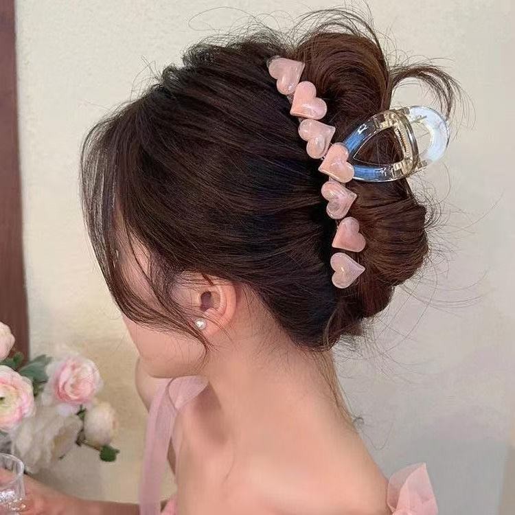 Large Bow Hair Clips Shark Clips Hair Accessories for Women 2026 Back of Head Clips Hair Ornaments Autumn Fresh Sweet Style