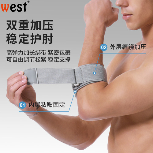 Sports elbow pads for men and women, basketball, badminton, tennis, baseball, fitness elbow joint wrist pads, arm pads, summer protective gear