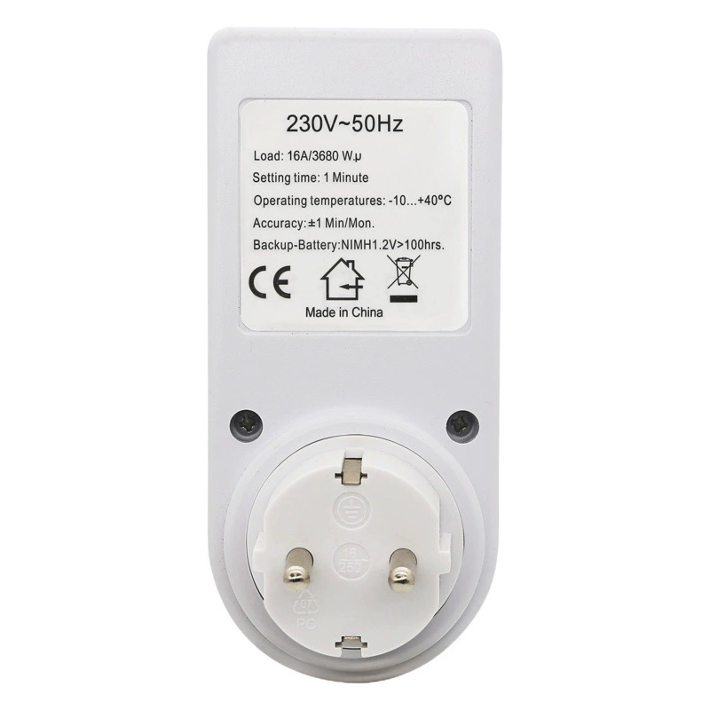Производители поставляют Европейский датчик маленький экран таймер Smart Socket таймер розетка Бытовая таймер розетка