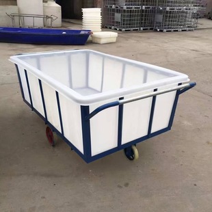 Textile Factory Cloth Cart, Laundry Plant Linen Cart, Printing and Dyeing Fabric Storage and Transfer Plastic Storage Cart