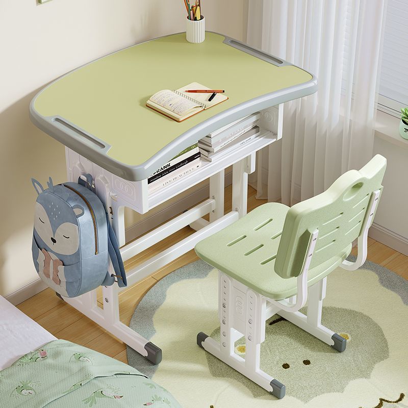 Children's Desk Writing Table Home Primary School Children's Study Table and Chair Boys and Girls Liftable Homework Table Set