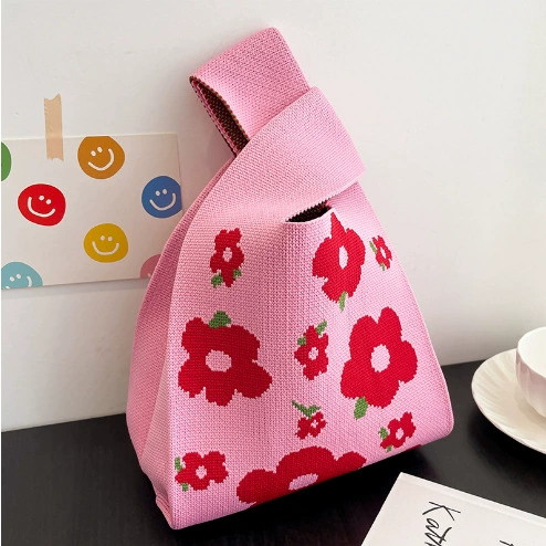 Женские цветы День knitted сумки сувенирные подарочные сумки подарочные сумки подарочные сумки корпоративные сувениры