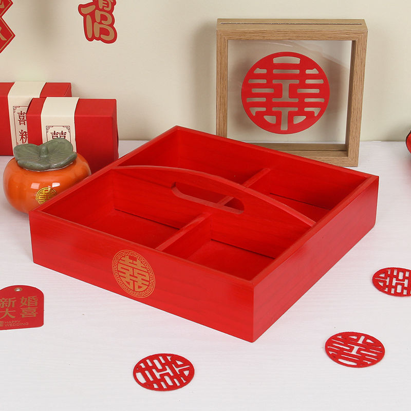 초대형 빨간색 4칸 여행가방