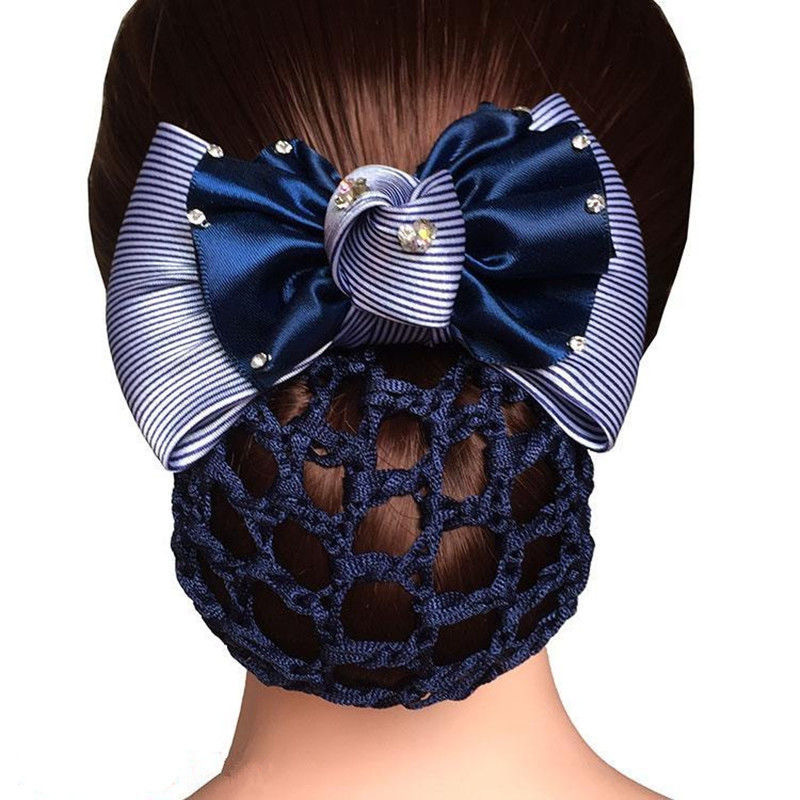 Simple Style Bow Knot Cloth Handmade Rhinestones Hair Clip 1 Piecepicture5