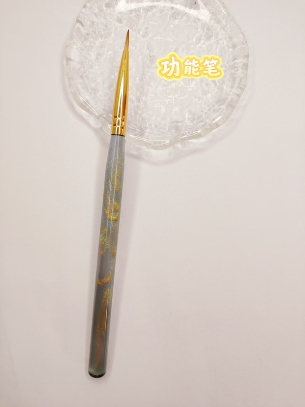 新商品の彩金閃墨美甲筆セットの大角円ペン機能ペン三角ペンの線引きペンの平頭光治療ペン|undefined