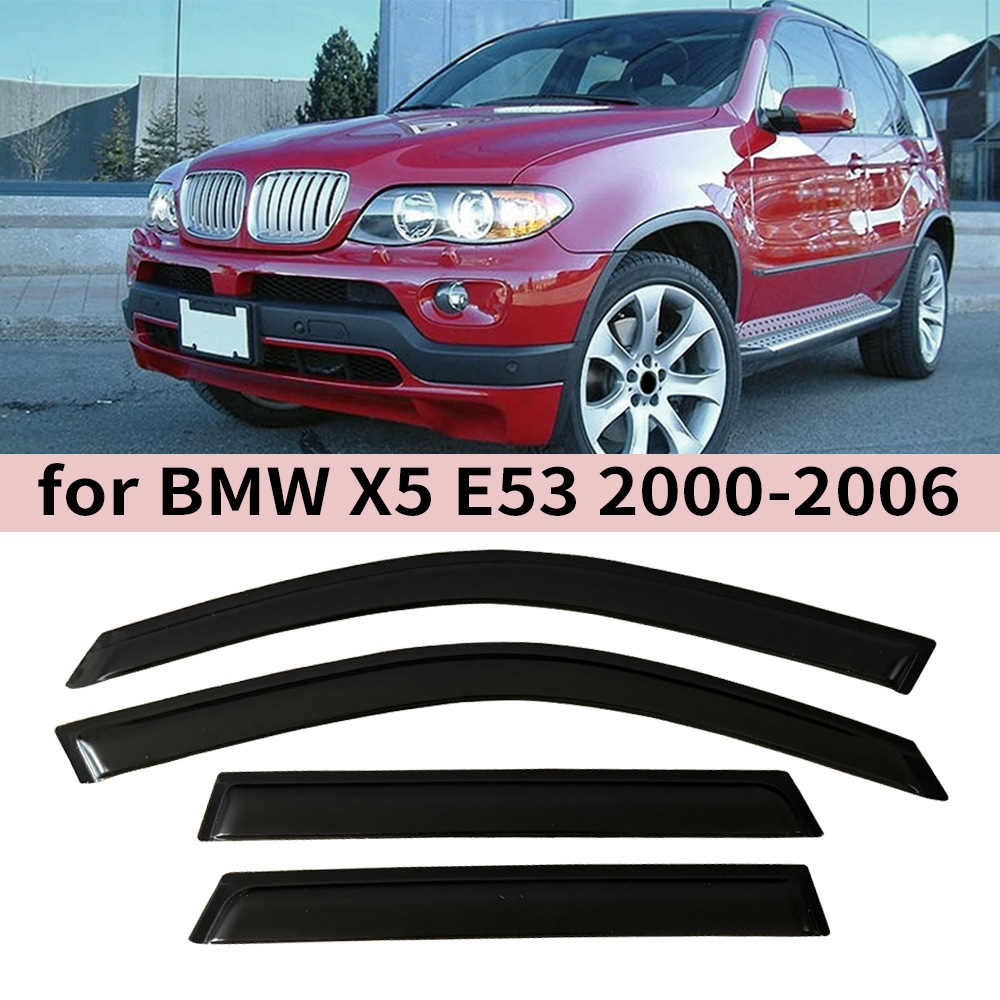 BMW Window Visors for BMW X5 E53 2000-2006 (Rain shield) - for-bmw-x5-e53-2000-20064pcs