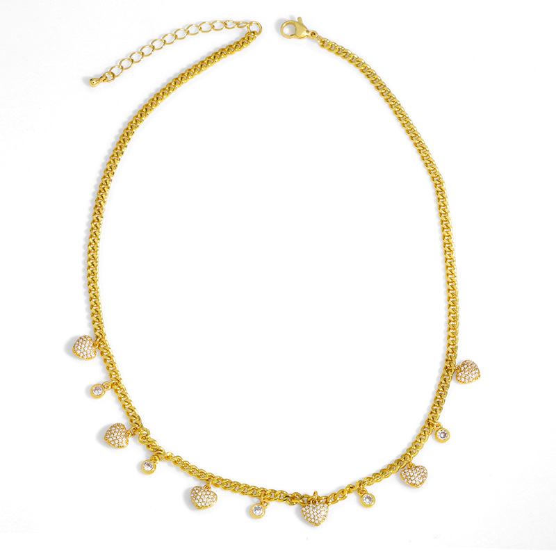 retro butterfly diamond clavicle chain