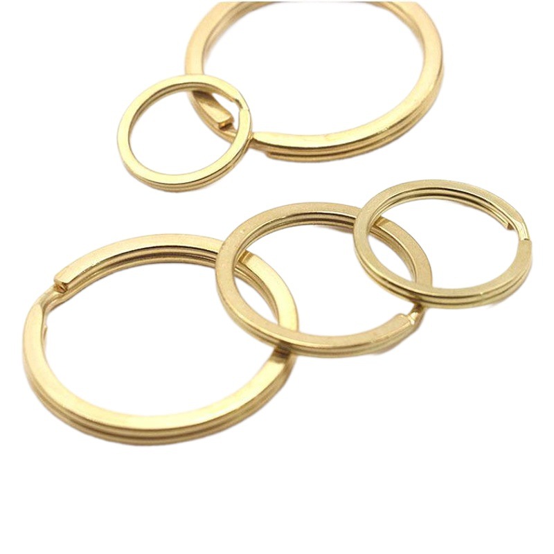 Pure Brass Key Ring Accessories, Key Ring, Copper Old-Style Ring, Copper Flat Ring, Large Quantity Discount, Keychain, Car Key