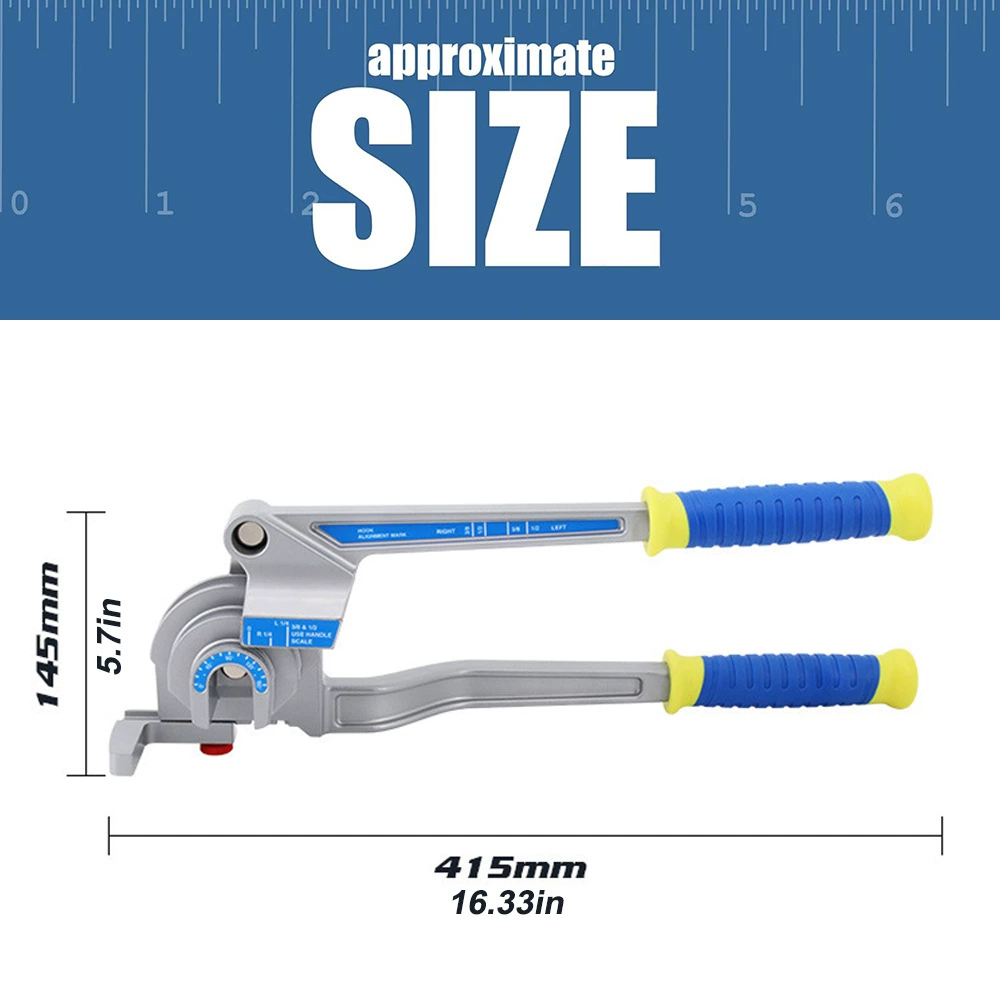 Ручной трубогиб «три в одном», небольшой многофункциональный инструмент для гибки труб, медь, алюминий, железо, нержавеющая сталь