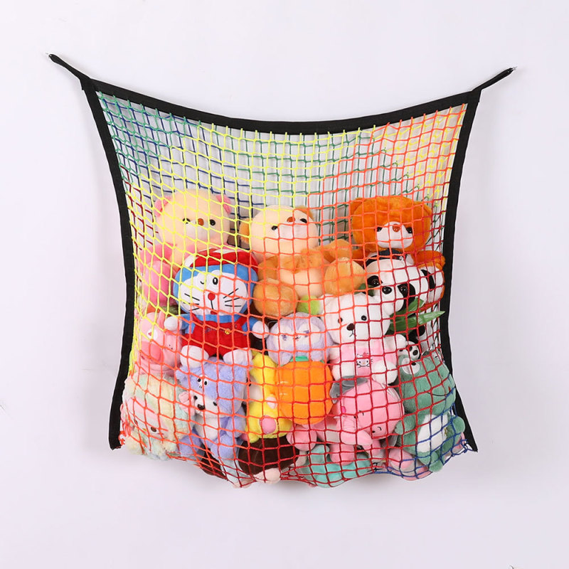 クロスボーダー玩具収納ネットポケットボヘミアン風壁掛け収納ネット二角玩具収納ネットポケット|undefined