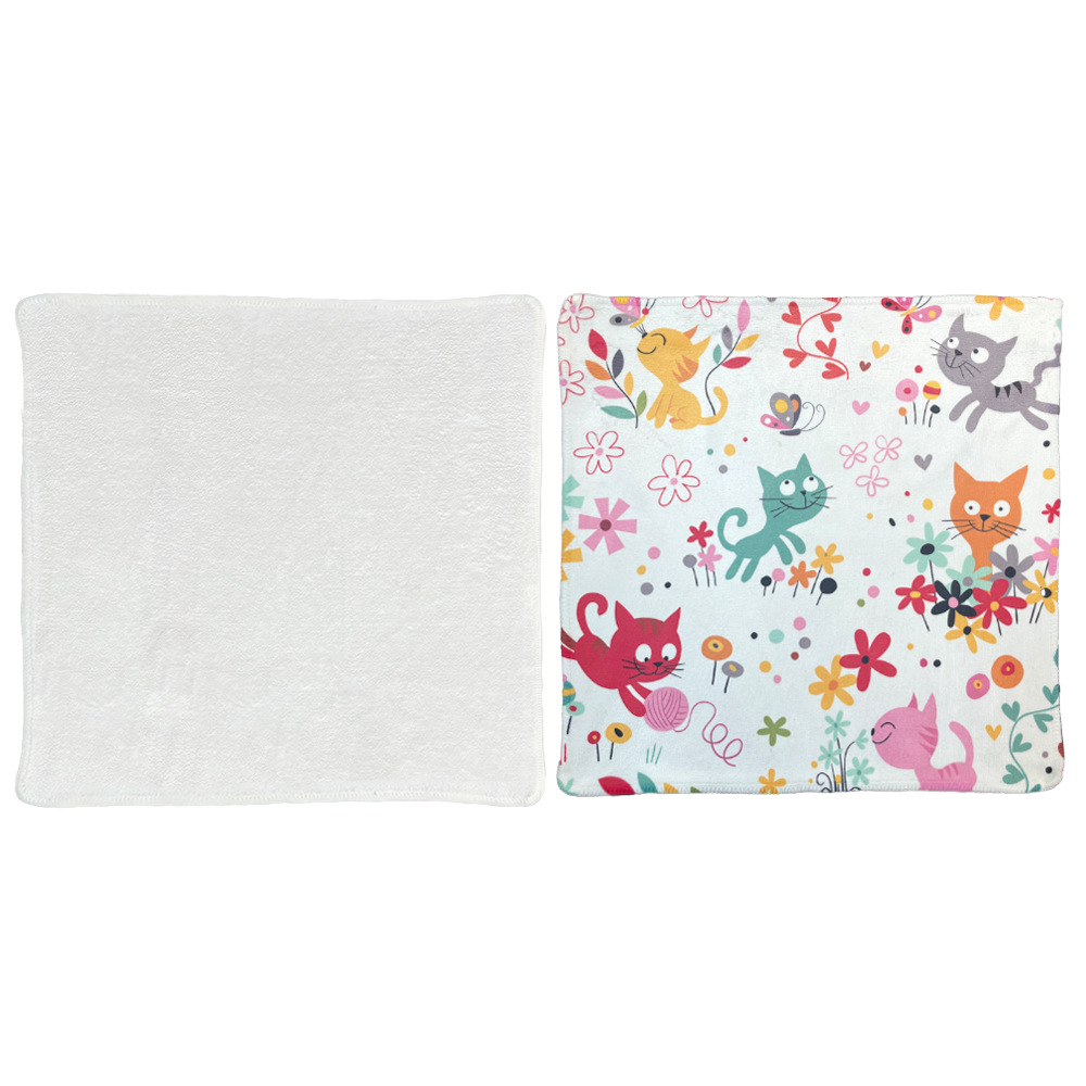 Toalla de transferencia de calor 400g Toalla de poliéster de doble cara Toalla de impresión de sublimación Toalla de baño Toalla de playa en blanco al por mayor