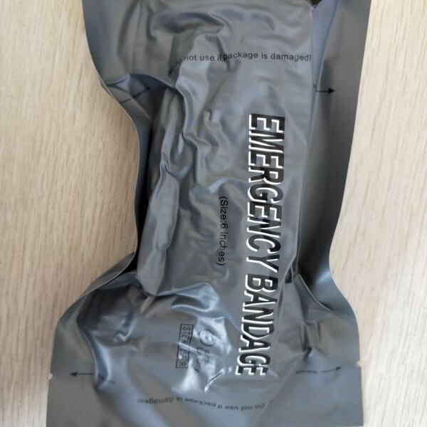 Venda Hemostática Táctica de Compresión al Vacío de 6 Pulgadas, Elástica, para Exteriores, Primeros Auxilios, Entrenamiento de Trauma, Venda Israelí