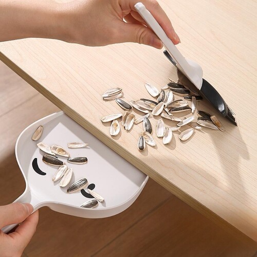 Broom dustpan set small household mini desktop dust soft bristle bed sweeping brush cleaning window sill brush children