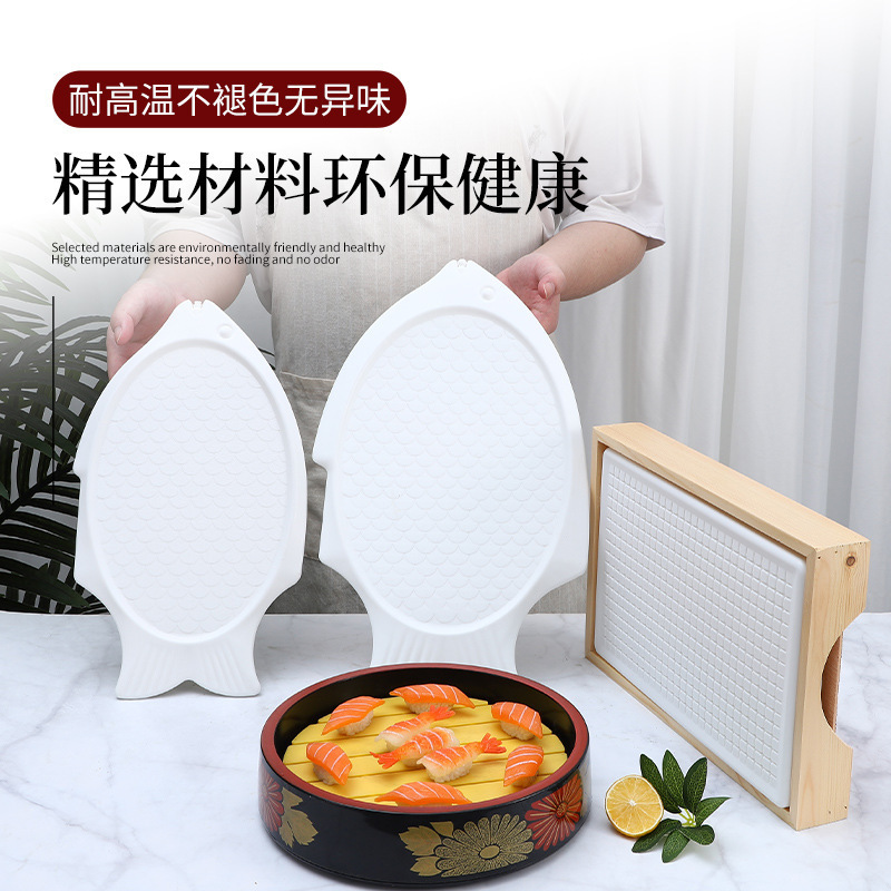 Plastic sashimi ice tray Japanese sushi ice tray cold dish fresh sashimi ice dish Sushi ice tray Japanese and Korean cuisine
