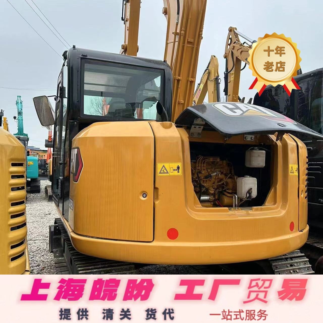 Exportación durante todo el año de excavadoras usadas Carter 307/308, pequeñas máquinas de gancho sobre orugas.