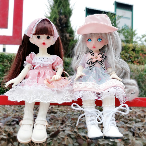 6 Points BJD Doll Clothes OB24 Baby Doll Outfit Barbapapa Plush Toys Accessories Manufacturer Wholesale